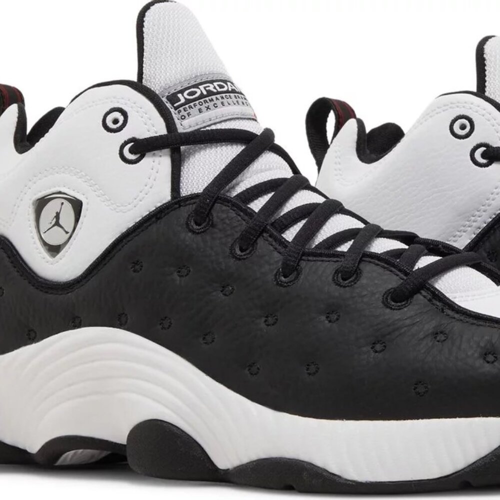 Jordan Jumpman Team 2 White/Black-University Red [heel]